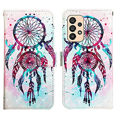 Leather Case Stands Fashionable Pattern Flip Cover Holder Y03B for Samsung Galaxy A33 5G Mixed