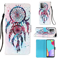 Leather Case Stands Fashionable Pattern Flip Cover Holder Y03B for Samsung Galaxy A52 4G Mixed