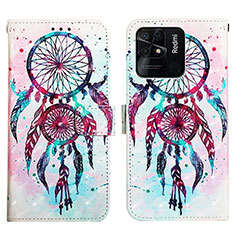 Leather Case Stands Fashionable Pattern Flip Cover Holder Y03B for Xiaomi Redmi 10 Power Colorful