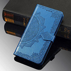 Leather Case Stands Fashionable Pattern Flip Cover L02 Holder for Xiaomi Mi 11 Lite 5G NE Blue