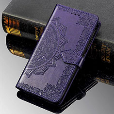 Leather Case Stands Fashionable Pattern Flip Cover L02 Holder for Xiaomi Mi 11 Lite 5G Purple