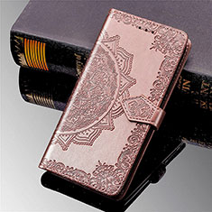 Leather Case Stands Fashionable Pattern Flip Cover L02 Holder for Xiaomi Mi 11 Pro 5G Pink