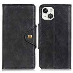 Leather Case Stands Flip Cover A05 Holder for Apple iPhone 13 Mini Black