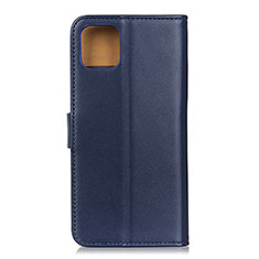 Leather Case Stands Flip Cover C01 Holder for Xiaomi Mi 11 Lite 5G NE Blue