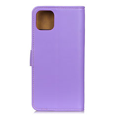 Leather Case Stands Flip Cover C01 Holder for Xiaomi Mi 11 Lite 5G Purple