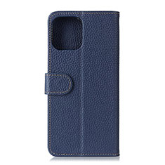 Leather Case Stands Flip Cover C06 Holder for Xiaomi Mi 11 5G Blue