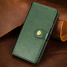 Leather Case Stands Flip Cover F02 Holder for Apple iPhone 13 Green