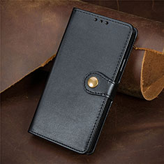 Leather Case Stands Flip Cover F02 Holder for Apple iPhone 14 Black