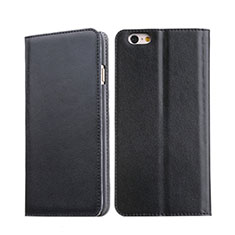 Leather Case Stands Flip Cover for Apple iPhone 6S Plus Black