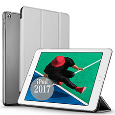 Leather Case Stands Flip Cover for Apple New iPad Pro 9.7 (2017) Silver