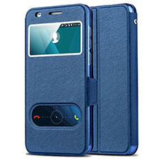 Leather Case Stands Flip Cover for Huawei Honor 6 Blue