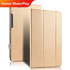 Leather Case Stands Flip Cover for Huawei Honor WaterPlay 10.1 HDN-W09 Gold