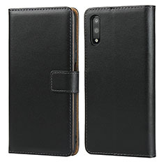 Leather Case Stands Flip Cover for Huawei P Smart Z (2019) Black