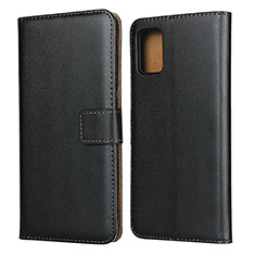 Leather Case Stands Flip Cover for Samsung Galaxy A51 5G Black