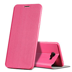 Leather Case Stands Flip Cover for Samsung Galaxy C5 SM-C5000 Pink