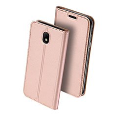 Leather Case Stands Flip Cover for Samsung Galaxy J5 (2017) Duos J530F Pink