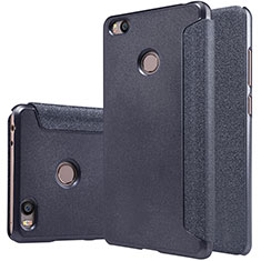 Leather Case Stands Flip Cover for Xiaomi Mi 4S Black