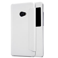 Leather Case Stands Flip Cover for Xiaomi Mi Note 2 Special Edition White