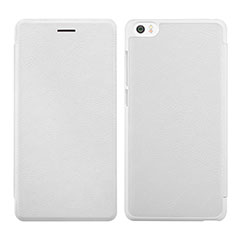 Leather Case Stands Flip Cover for Xiaomi Mi Note White