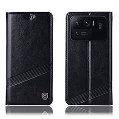 Leather Case Stands Flip Cover H09P Holder for Xiaomi Mi 11 Ultra 5G Black