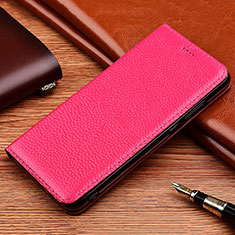 Leather Case Stands Flip Cover H11 Holder for Apple iPhone 14 Pro Max Red