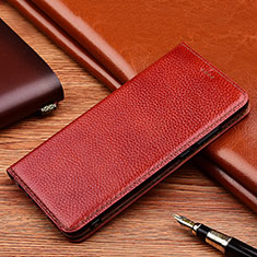 Leather Case Stands Flip Cover H11 Holder for Apple iPhone 15 Red