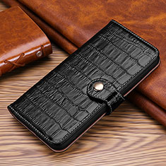 Leather Case Stands Flip Cover H21 Holder for Apple iPhone 14 Pro Black