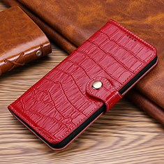 Leather Case Stands Flip Cover H21 Holder for Apple iPhone 14 Pro Max Red