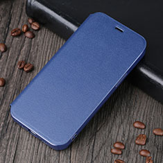 Leather Case Stands Flip Cover H25 Holder for Apple iPhone 15 Blue