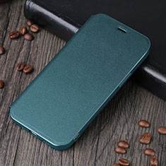 Leather Case Stands Flip Cover H25 Holder for Apple iPhone 15 Green