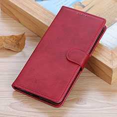 Leather Case Stands Flip Cover Holder A01D for Motorola Moto G14 Red