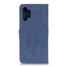 Leather Case Stands Flip Cover Holder A01D for Samsung Galaxy A32 4G Blue