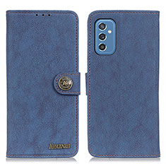 Leather Case Stands Flip Cover Holder A01D for Samsung Galaxy M52 5G Blue