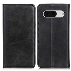 Leather Case Stands Flip Cover Holder A02D for Google Pixel 8a 5G Black