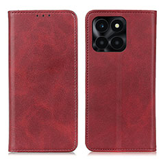 Leather Case Stands Flip Cover Holder A02D for Huawei Honor X6a Red