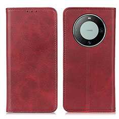 Leather Case Stands Flip Cover Holder A02D for Huawei Mate 60 Red