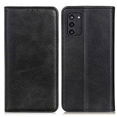 Leather Case Stands Flip Cover Holder A02D for Nokia G100 Black