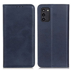 Leather Case Stands Flip Cover Holder A02D for Nokia G100 Blue