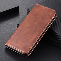 Leather Case Stands Flip Cover Holder A02D for OnePlus 9RT 5G Brown