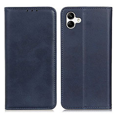 Leather Case Stands Flip Cover Holder A02D for Samsung Galaxy F14 5G Blue