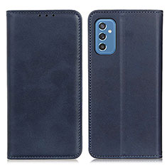 Leather Case Stands Flip Cover Holder A02D for Samsung Galaxy M52 5G Blue
