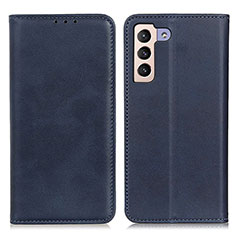 Leather Case Stands Flip Cover Holder A02D for Samsung Galaxy S23 Plus 5G Blue