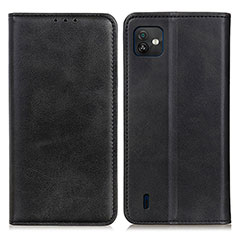 Leather Case Stands Flip Cover Holder A02D for Wiko Y82 Black