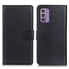 Leather Case Stands Flip Cover Holder A03D for Nokia G310 5G Black