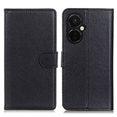 Leather Case Stands Flip Cover Holder A03D for OnePlus Nord CE 3 5G Black