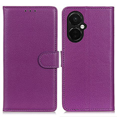 Leather Case Stands Flip Cover Holder A03D for OnePlus Nord N30 5G Purple