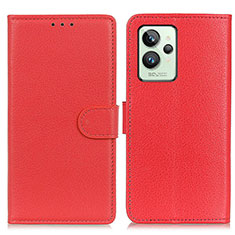 Leather Case Stands Flip Cover Holder A03D for Realme GT2 Pro 5G Red