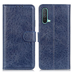 Leather Case Stands Flip Cover Holder A04D for OnePlus Nord CE 5G Blue