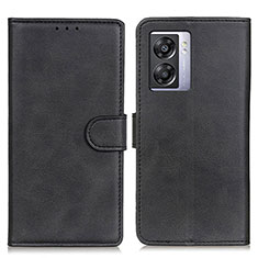 Leather Case Stands Flip Cover Holder A04D for Oppo K10 5G India Black