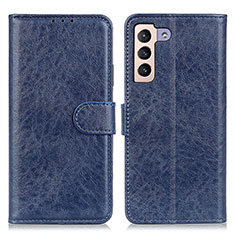 Leather Case Stands Flip Cover Holder A04D for Samsung Galaxy S23 Plus 5G Blue